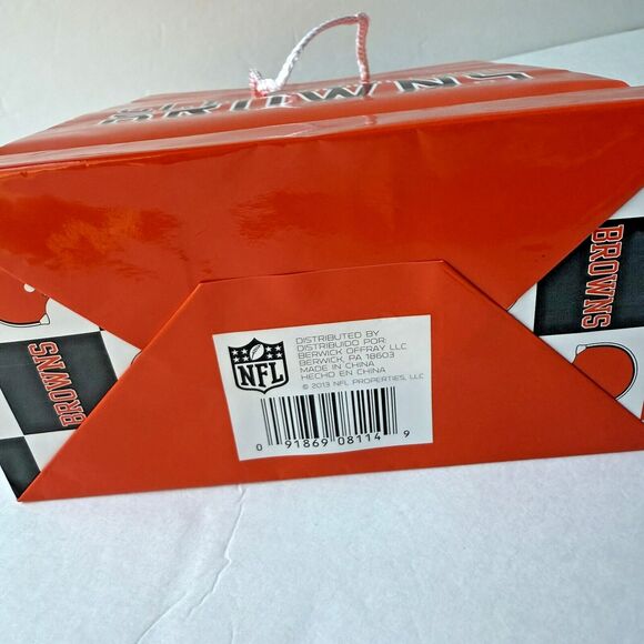 NFL Cleveland Browns Medium Gift Bag M Cleveland Browns Bag - Picture 3 of 7